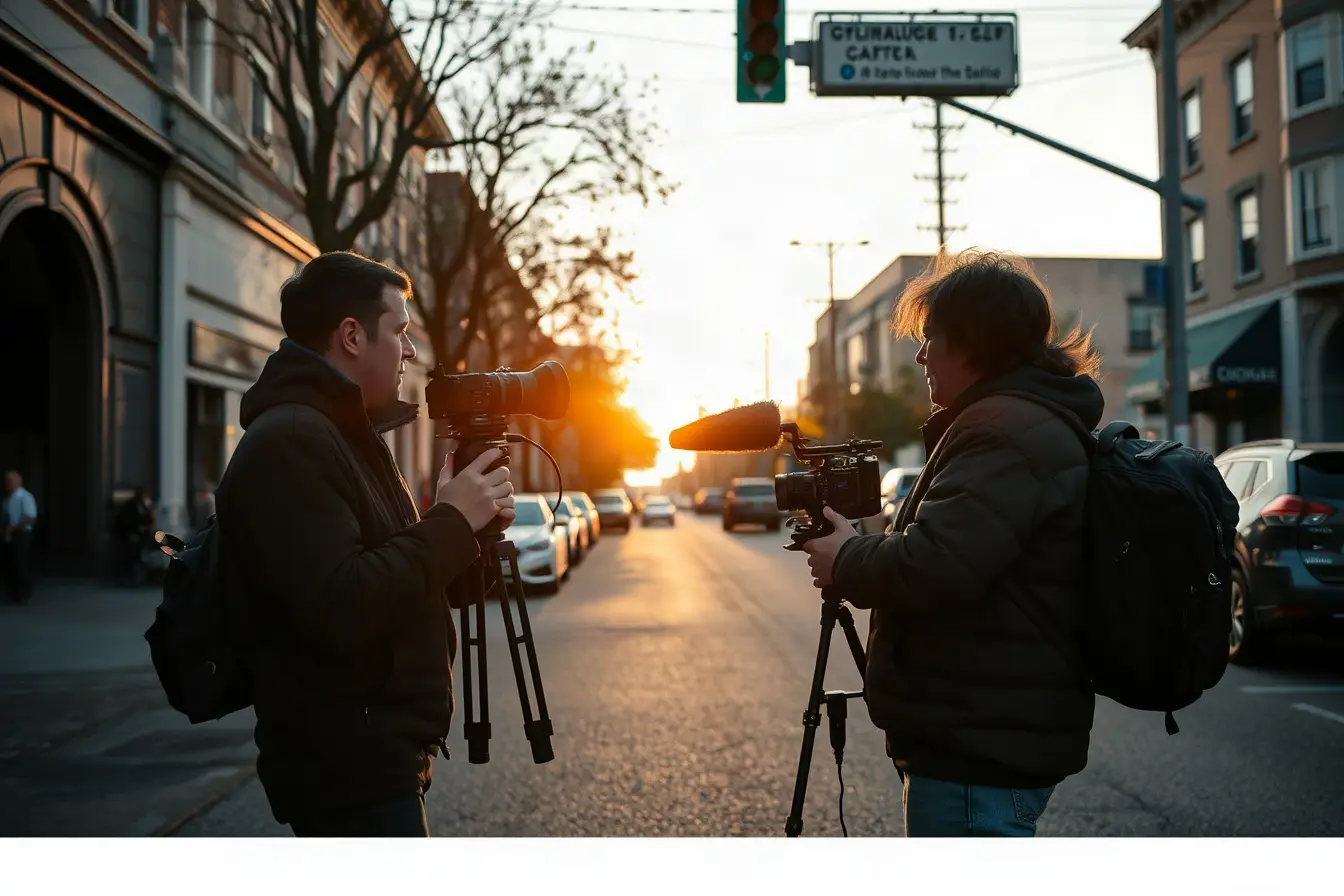 On-location brand shoot on an Oakland street